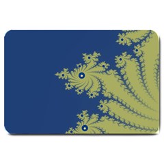 Blue And Green Design Large Doormat 