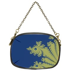 Blue And Green Design Chain Purses (one Side)  by digitaldivadesigns