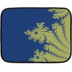 Blue And Green Design Fleece Blanket (mini)