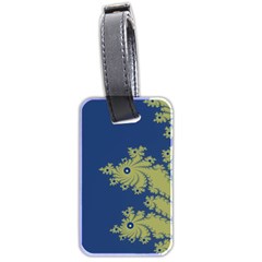 Blue And Green Design Luggage Tags (two Sides)