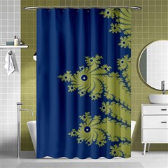 Blue And Green Design Shower Curtain 48  X 72  (small) 