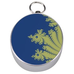 Blue And Green Design Silver Compasses