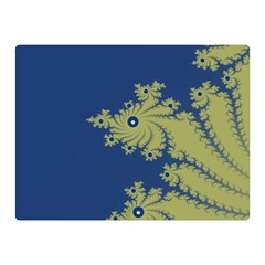 Blue And Green Design Double Sided Flano Blanket (mini)  by digitaldivadesigns