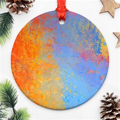 Hot And Cold Round Ornament (two Sides)  by digitaldivadesigns