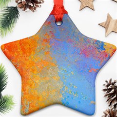 Hot And Cold Star Ornament (two Sides) 