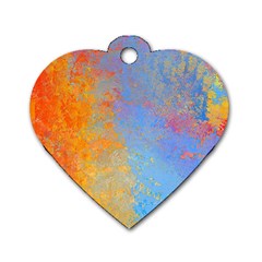 Hot And Cold Dog Tag Heart (two Sides)