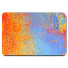 Hot And Cold Large Doormat  by digitaldivadesigns