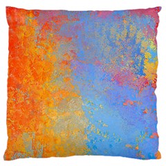 Hot And Cold Large Flano Cushion Cases (one Side)  by digitaldivadesigns