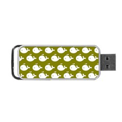 Cute Whale Illustration Pattern Portable Usb Flash (two Sides) by GardenOfOphir