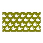 Cute Whale Illustration Pattern Satin Wrap Front