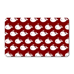 Cute Whale Illustration Pattern Magnet (rectangular) by GardenOfOphir