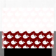 Cute Whale Illustration Pattern Rectangular Jigsaw Puzzl