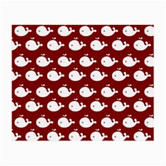 Cute Whale Illustration Pattern Small Glasses Cloth (2-side) by GardenOfOphir