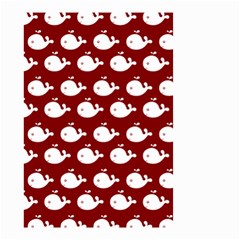 Cute Whale Illustration Pattern Small Garden Flag (two Sides) by GardenOfOphir