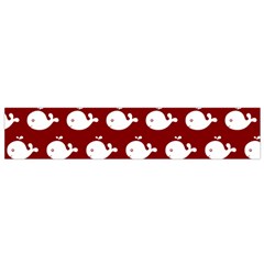 Cute Whale Illustration Pattern Flano Scarf (small)  by GardenOfOphir