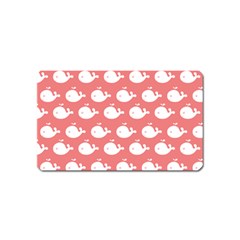 Cute Whale Illustration Pattern Magnet (name Card) by GardenOfOphir