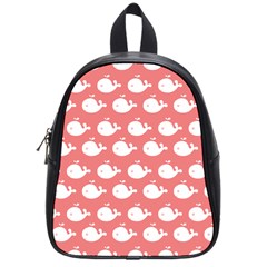 Cute Whale Illustration Pattern School Bags (small)  by GardenOfOphir