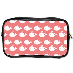 Cute Whale Illustration Pattern Toiletries Bags 2-side by GardenOfOphir