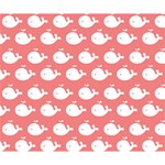 Cute Whale Illustration Pattern Deluxe Canvas 14  x 11  14  x 11  x 1.5  Stretched Canvas