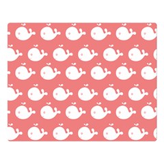 Cute Whale Illustration Pattern Double Sided Flano Blanket (large) 