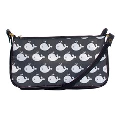 Cute Whale Illustration Pattern Shoulder Clutch Bags by GardenOfOphir