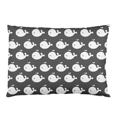 Cute Whale Illustration Pattern Pillow Cases (two Sides) by GardenOfOphir