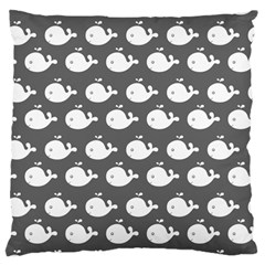 Cute Whale Illustration Pattern Large Cushion Cases (one Side)  by GardenOfOphir