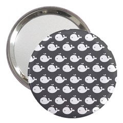 Cute Whale Illustration Pattern 3  Handbag Mirrors by GardenOfOphir