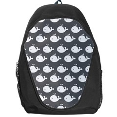 Cute Whale Illustration Pattern Backpack Bag by GardenOfOphir