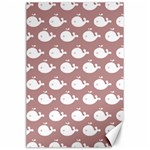 Cute Whale Illustration Pattern Canvas 24  x 36  23.35 x34.74  Canvas - 1