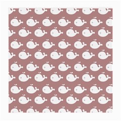 Cute Whale Illustration Pattern Medium Glasses Cloth by GardenOfOphir