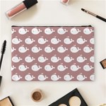 Cute Whale Illustration Pattern Cosmetic Bag (Large)  Back