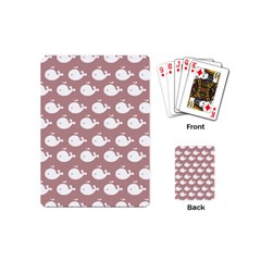 Cute Whale Illustration Pattern Playing Cards (mini) 