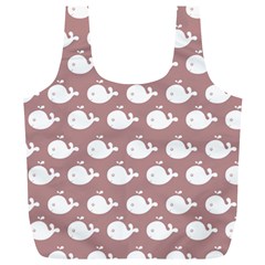 Cute Whale Illustration Pattern Full Print Recycle Bags (l)  by GardenOfOphir