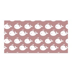 Cute Whale Illustration Pattern Satin Wrap by GardenOfOphir