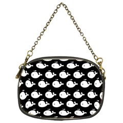 Cute Whale Illustration Pattern Chain Purses (one Side)  by GardenOfOphir