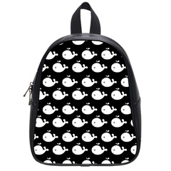 Cute Whale Illustration Pattern School Bags (small)  by GardenOfOphir