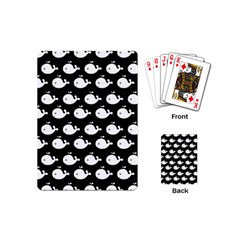 Cute Whale Illustration Pattern Playing Cards (mini) 