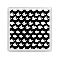 Cute Whale Illustration Pattern Memory Card Reader (square)  by GardenOfOphir