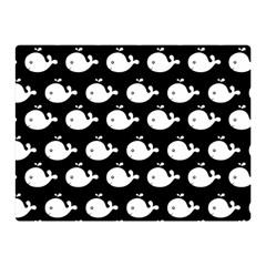 Cute Whale Illustration Pattern Double Sided Flano Blanket (mini)  by GardenOfOphir