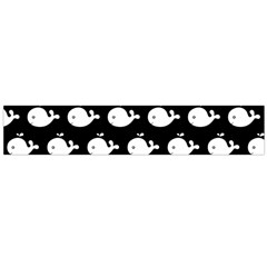 Cute Whale Illustration Pattern Flano Scarf (large) 