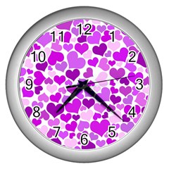 Heart 2014 0929 Wall Clocks (silver) 