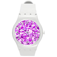 Heart 2014 0929 Round Plastic Sport Watch (m)