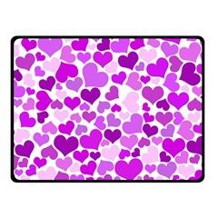 Heart 2014 0929 Double Sided Fleece Blanket (small) 