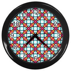 Cute Pattern Gifts Wall Clocks (black)