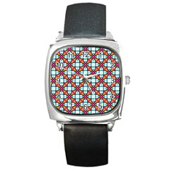 Cute Pattern Gifts Square Metal Watches