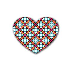 Cute Pattern Gifts Heart Coaster (4 Pack) 