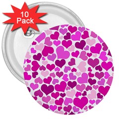 Heart 2014 0931 3  Buttons (10 Pack)  by JAMFoto