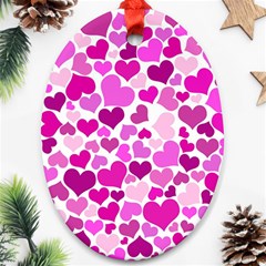 Heart 2014 0931 Oval Ornament (two Sides)