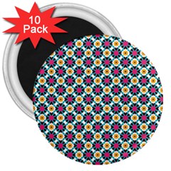 Cute Pattern Gifts 3  Magnets (10 Pack) 